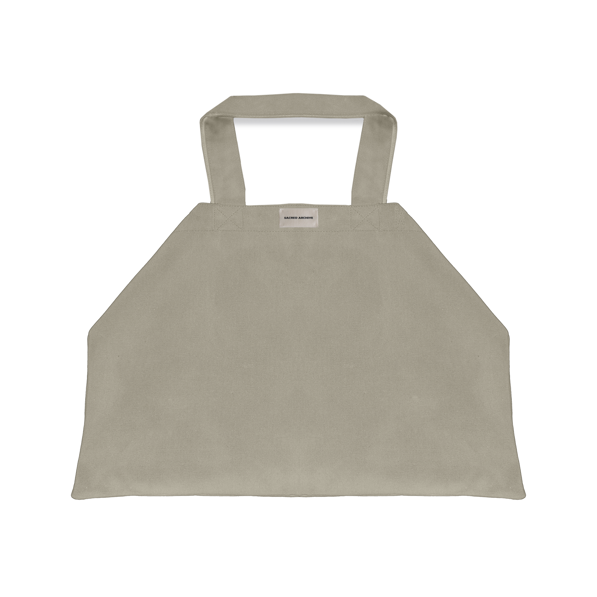 OVERSIZED COTTON TOTE BAG IN CEMENT