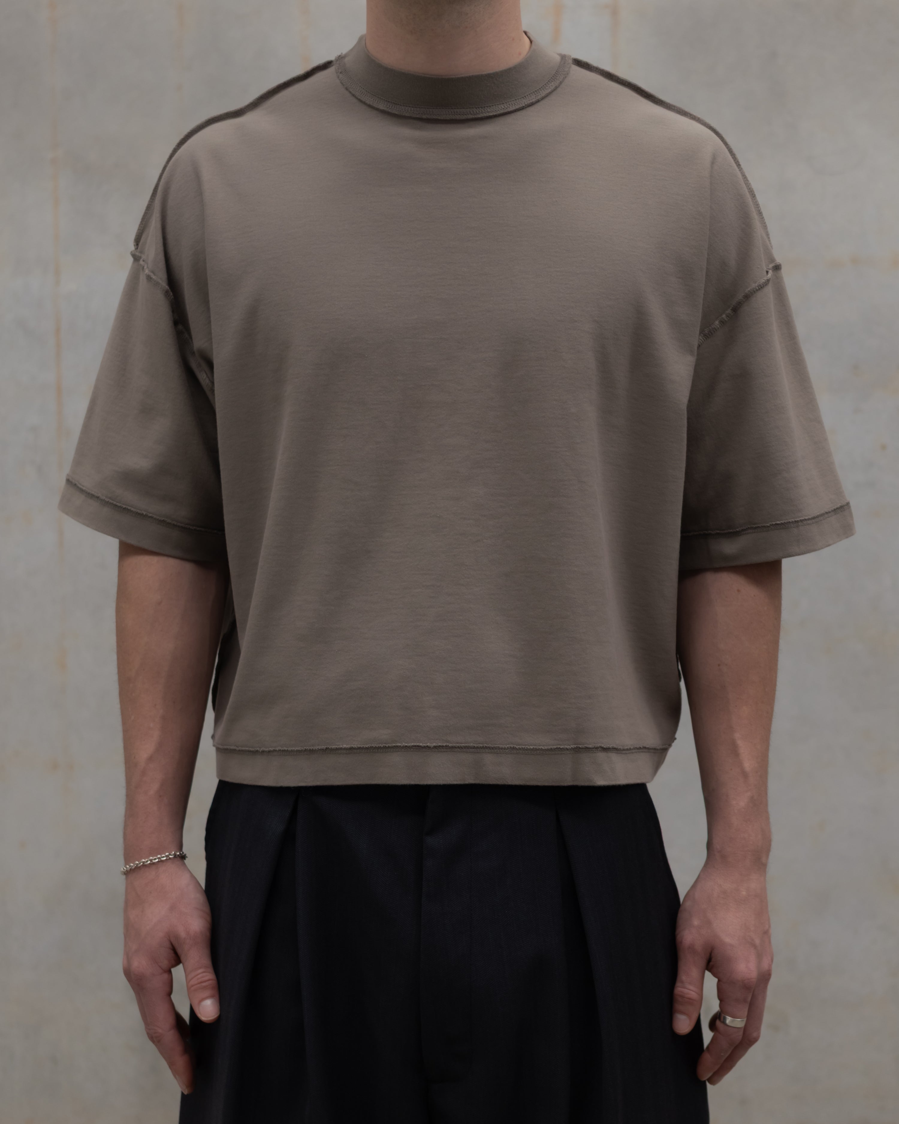 [ Brut ] Japanese Cotton T-shirt / Nickel