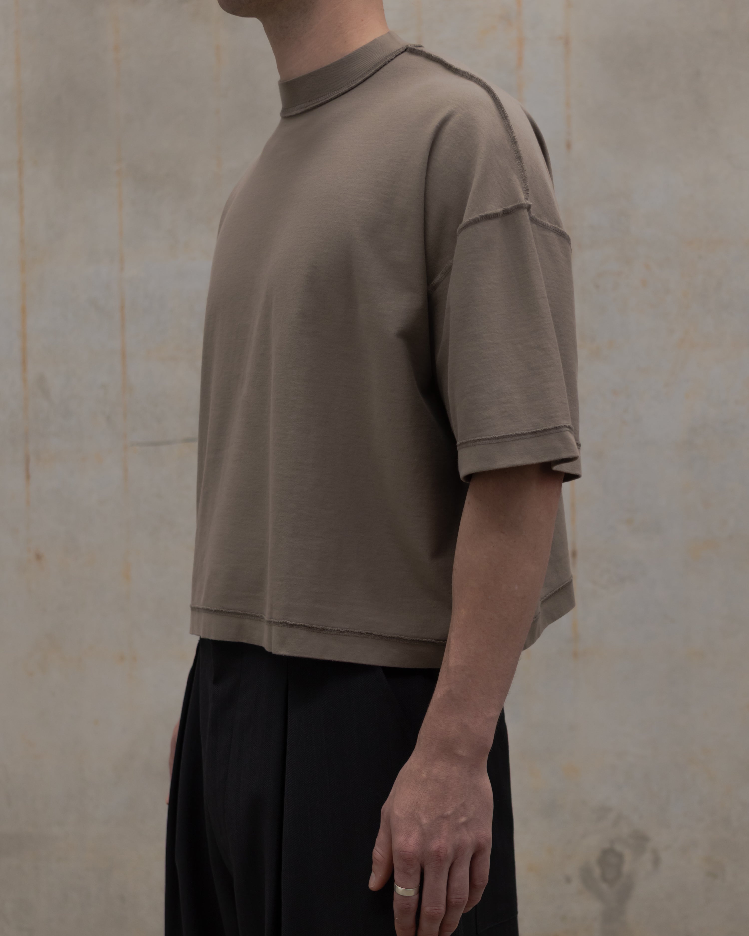 [ Brut ] Japanese Cotton T-shirt / Nickel