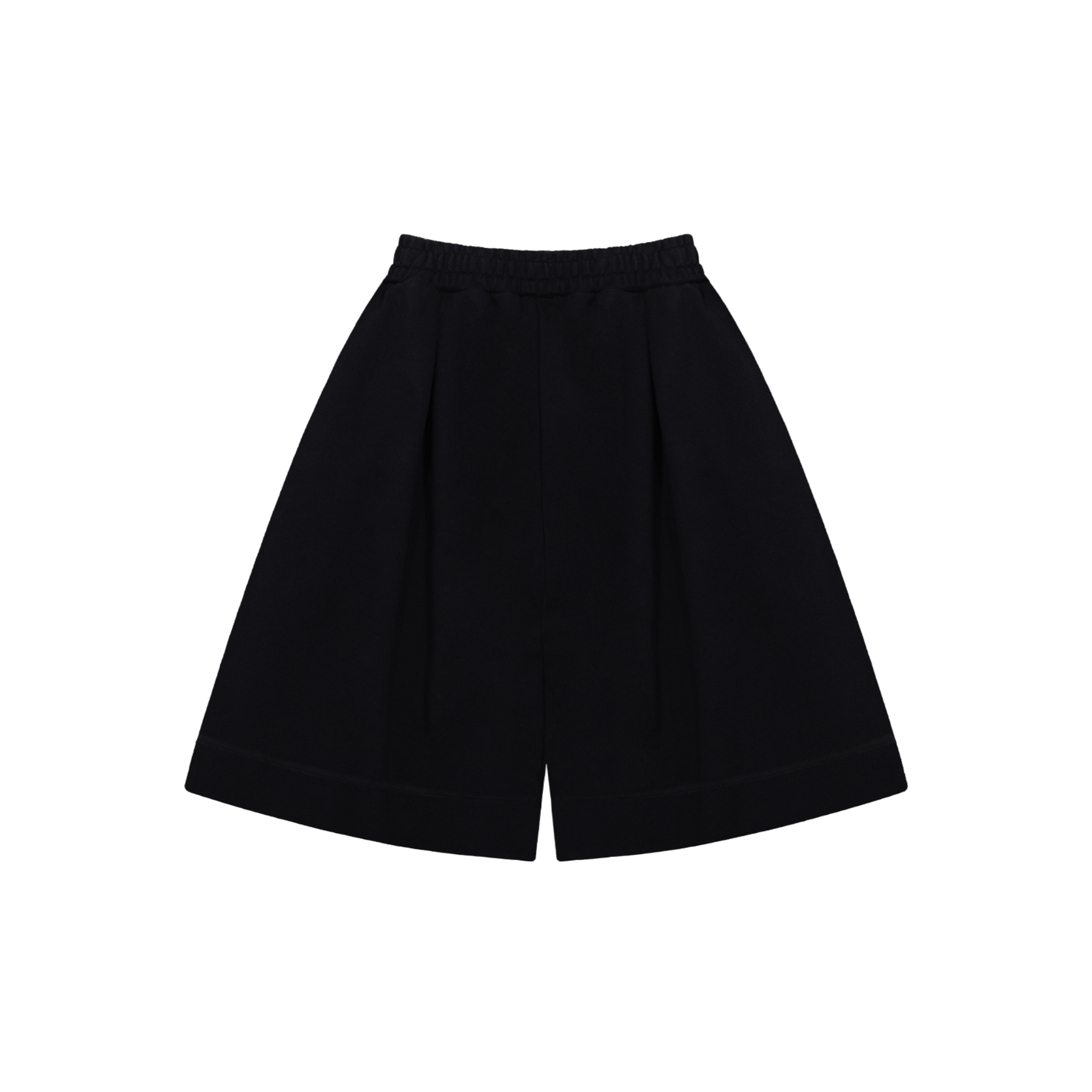 [ Hans ] Double Pleated Terry Short / Onyx