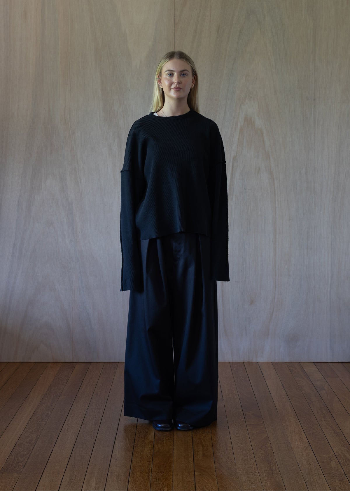 [ Jill ] Waffle Knit T-shirt / Yakisugi