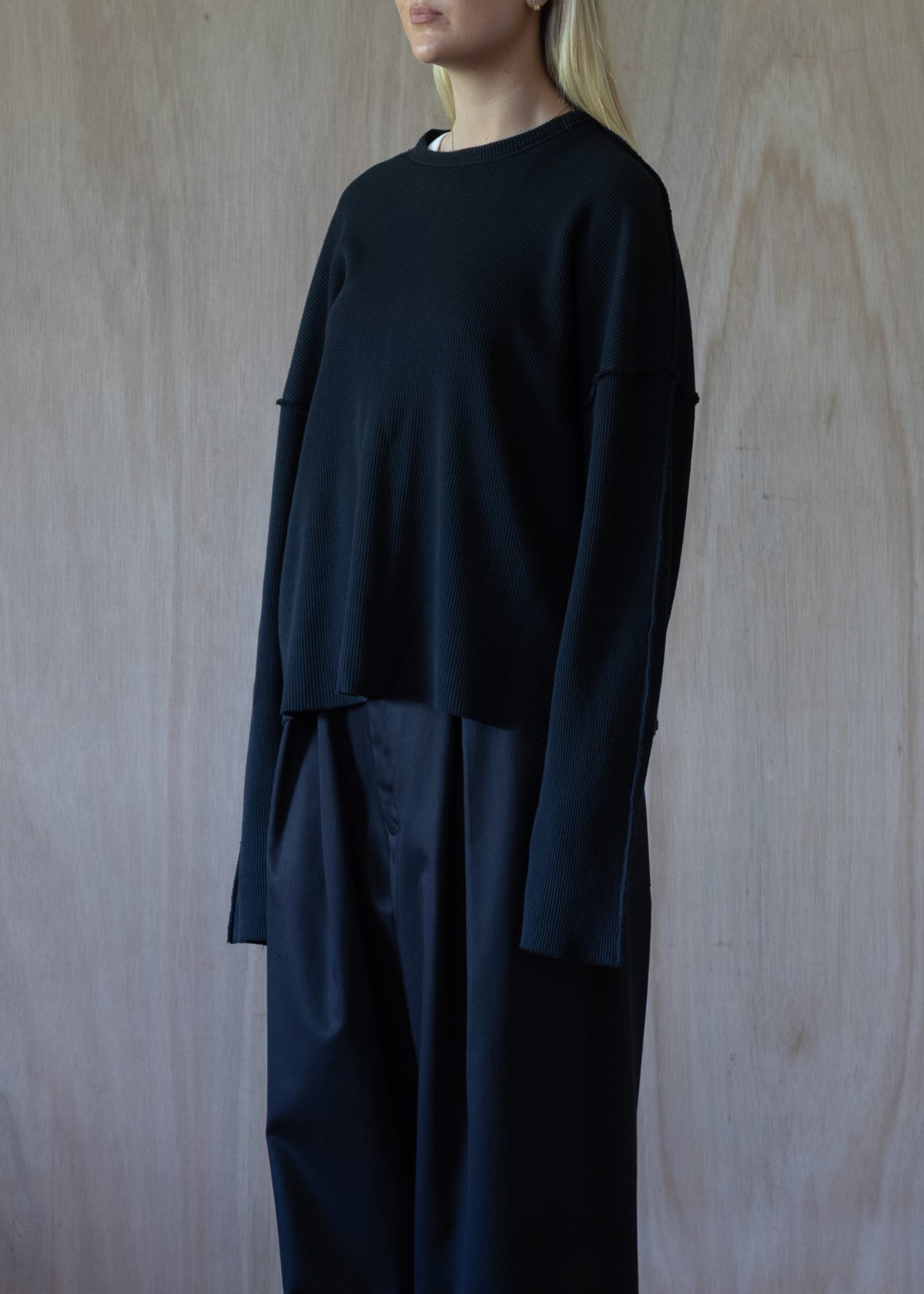 [ Jill ] Waffle Knit T-shirt / Yakisugi