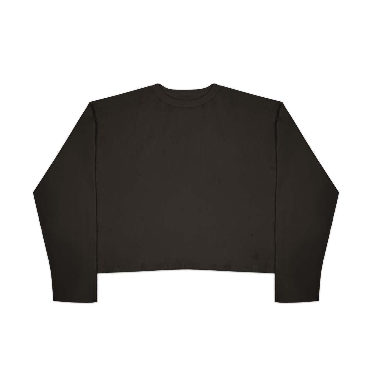 [ Jill ] Waffle Knit T-shirt / Dirt
