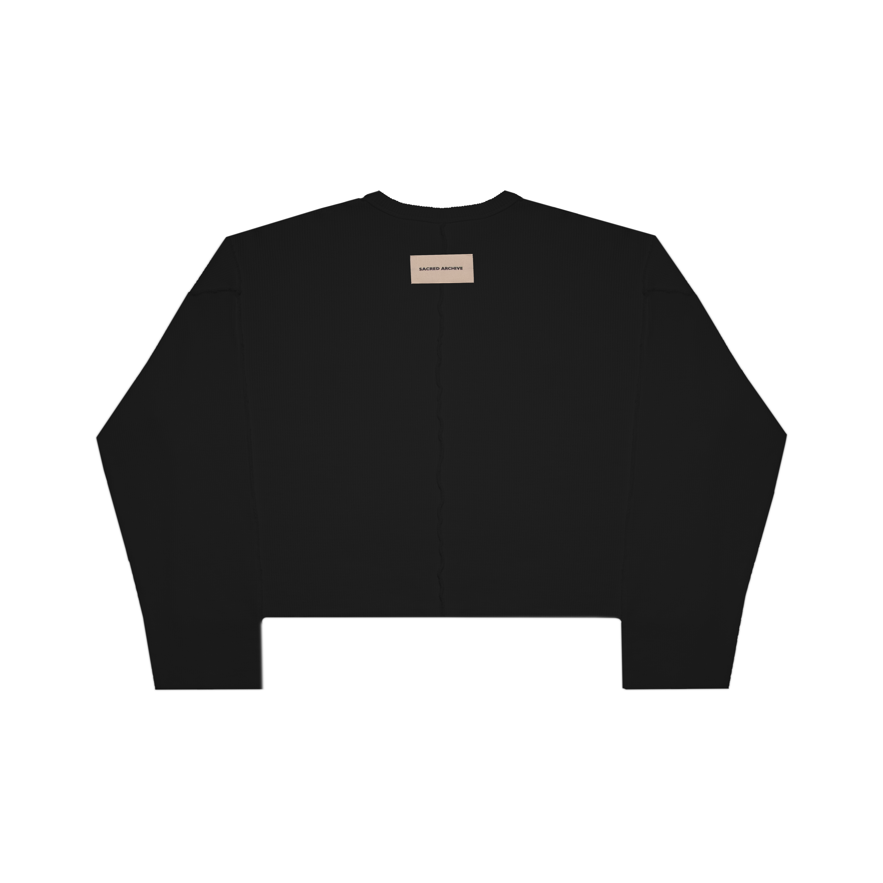 [ Jill ] Waffle Knit T-shirt / Soft Black