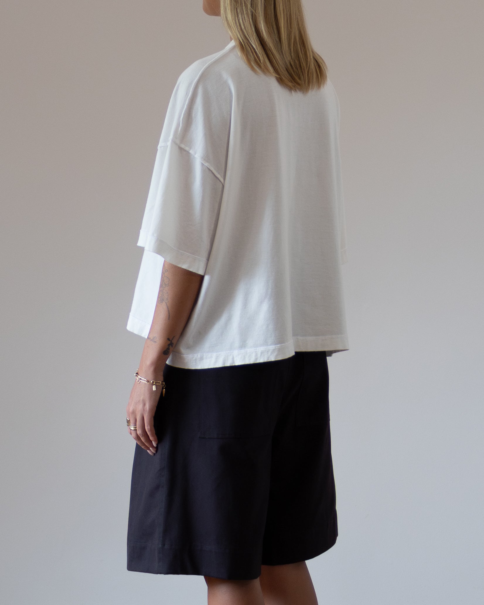 [ Morley ] Japanese Cotton T-shirt / Milk