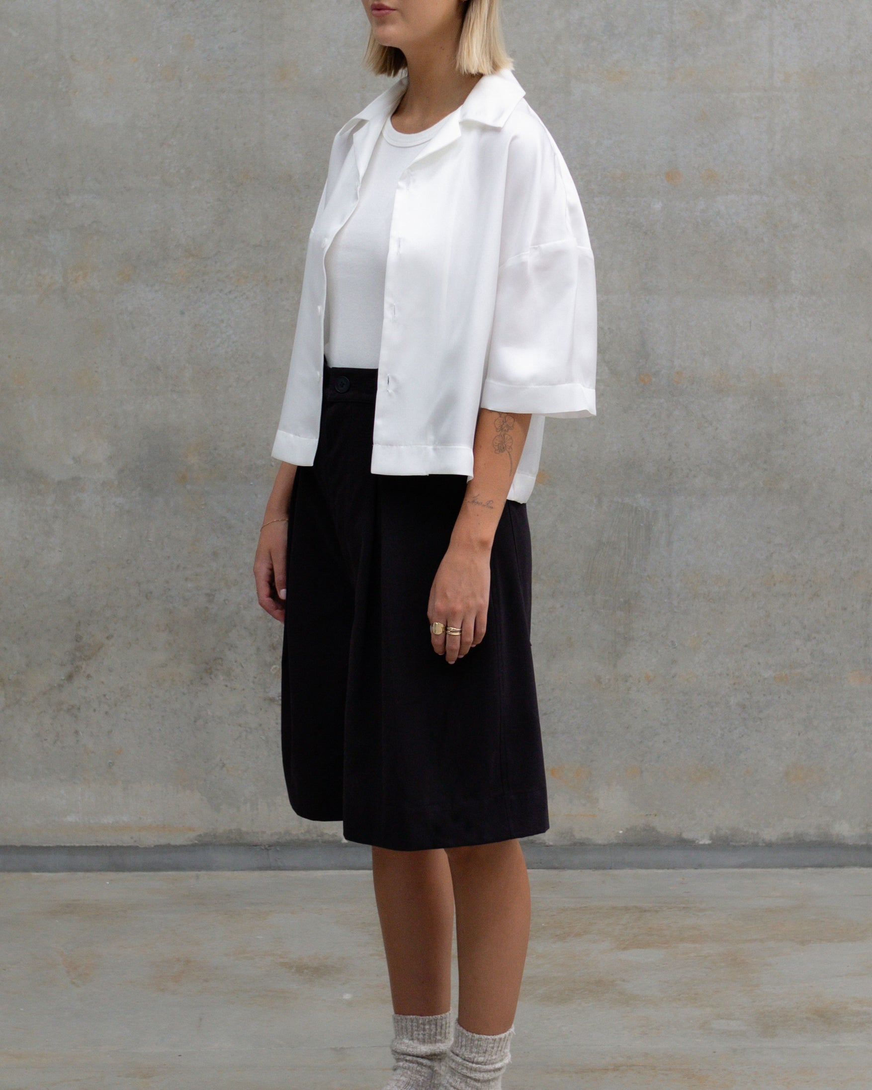 [ Julie ] Silk Shirt / Ivory