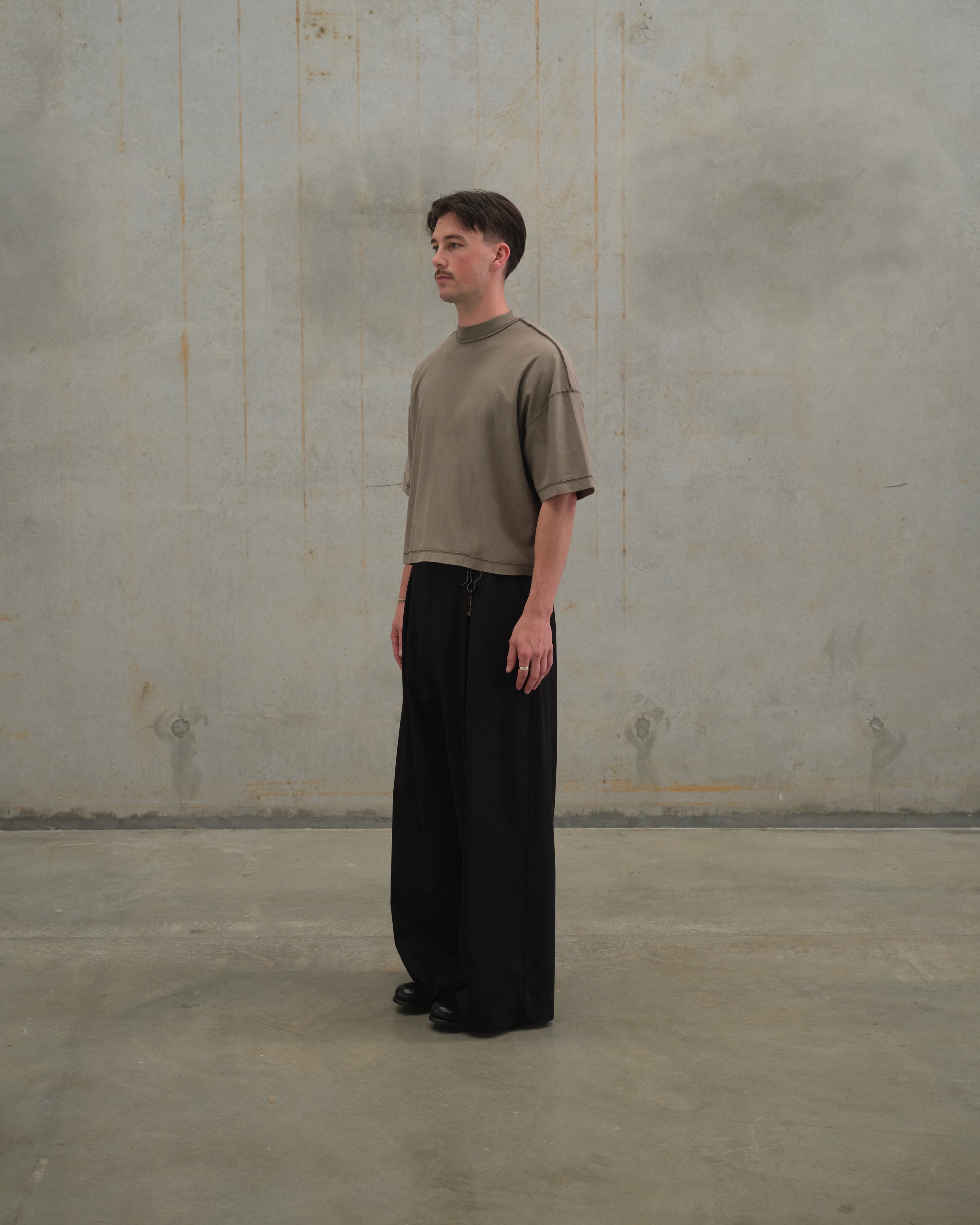 [ Brut ] Japanese Cotton T-shirt / Nickel