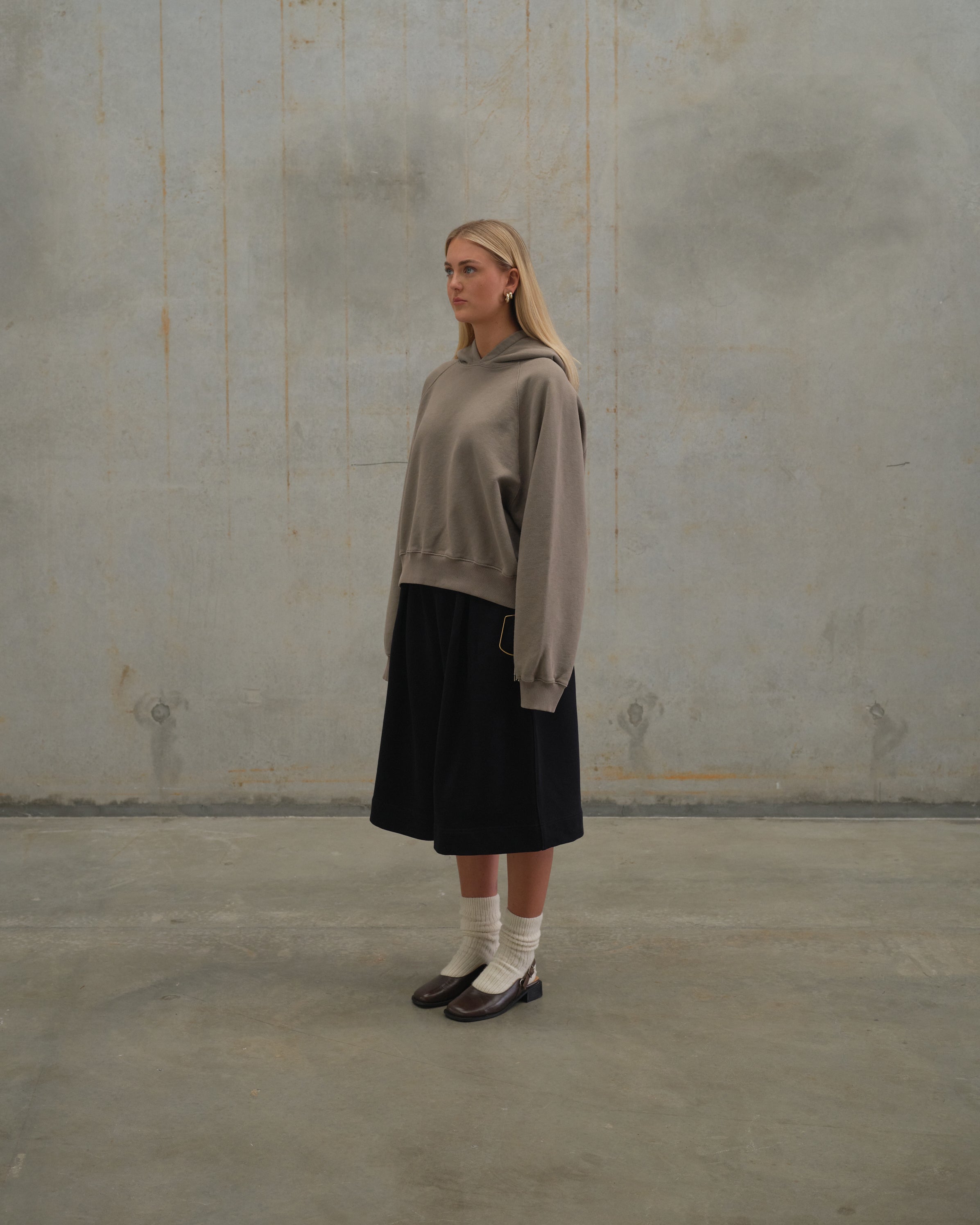 [ Brut ] Hooded Jumper / Nickel
