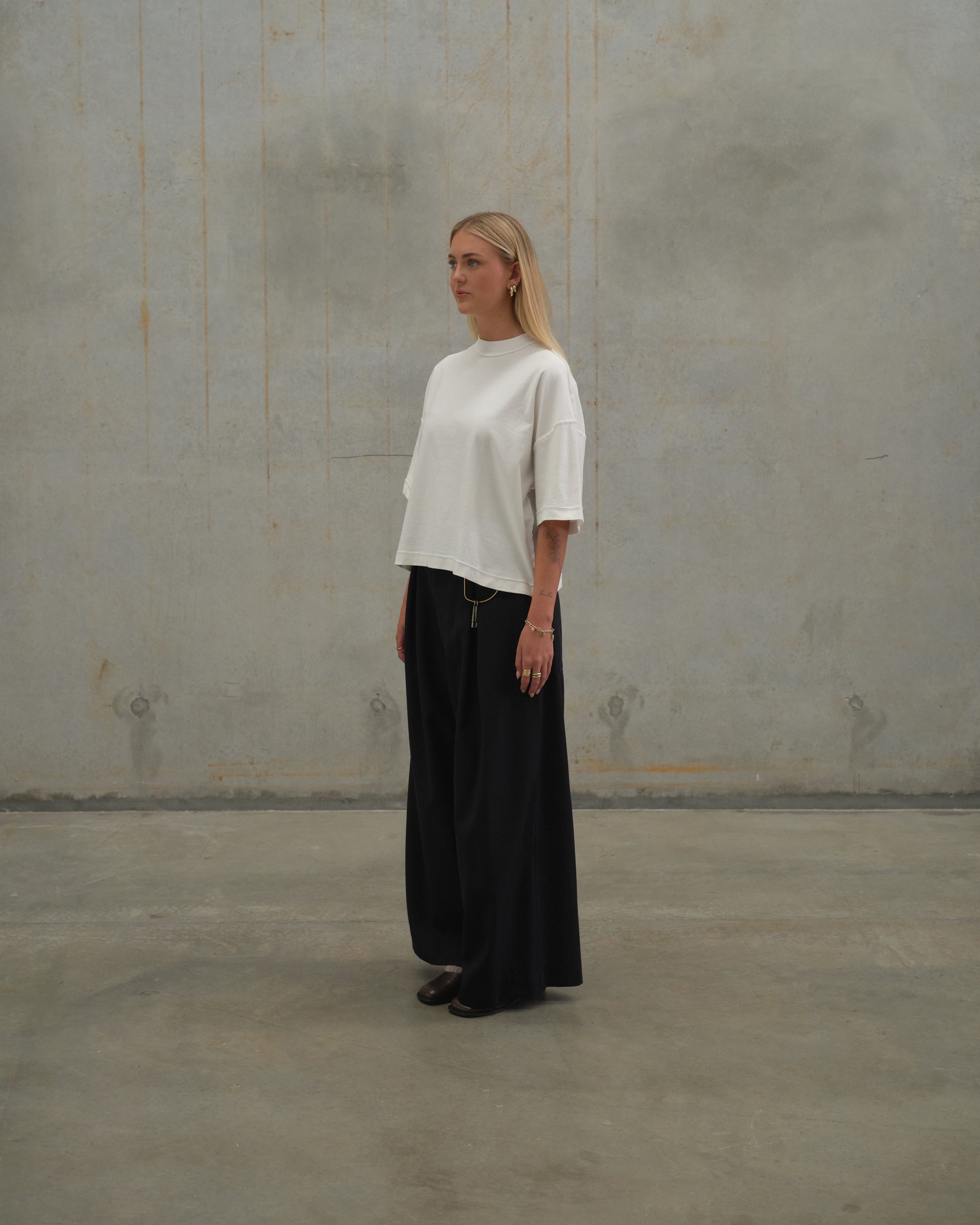 [ Silo ] Merino Wool Trouser / Obsidian
