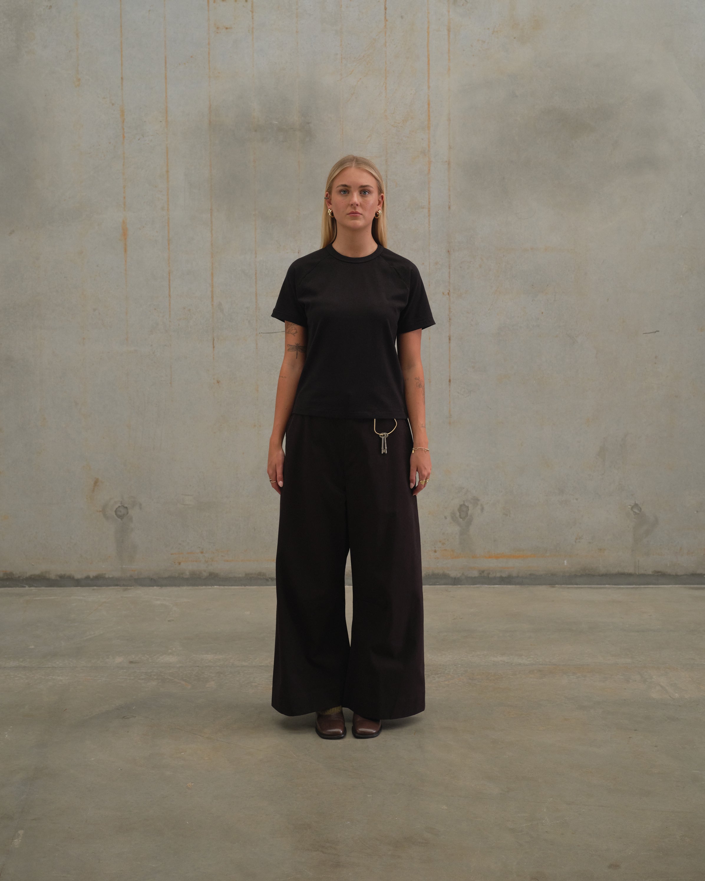 [ Olis ] Japanese Cotton Trouser / Black