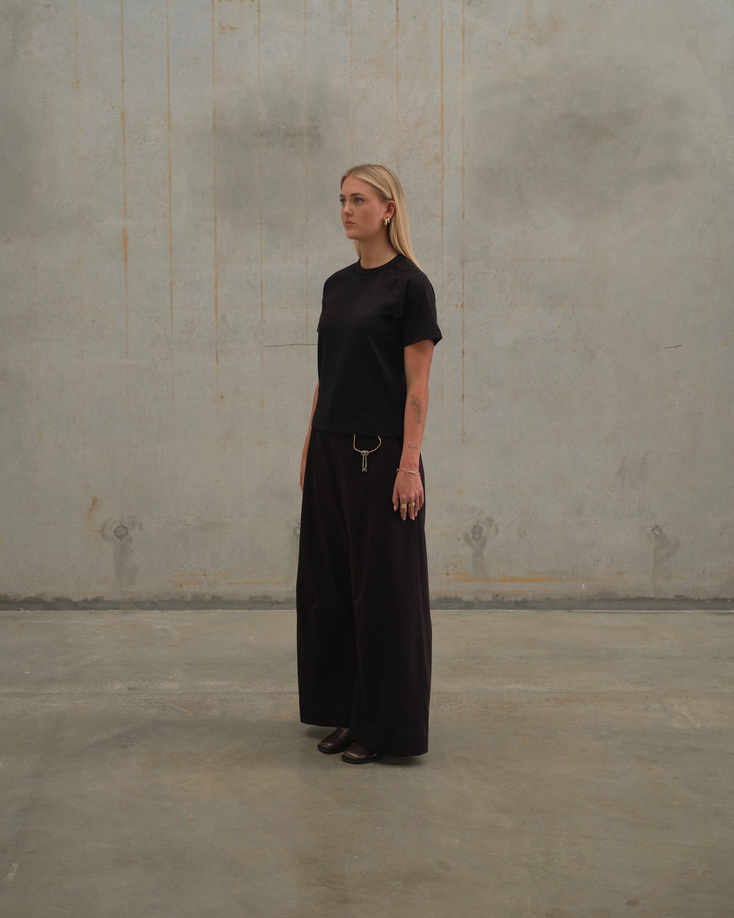 [ Olis ] Japanese Cotton Trouser / Black